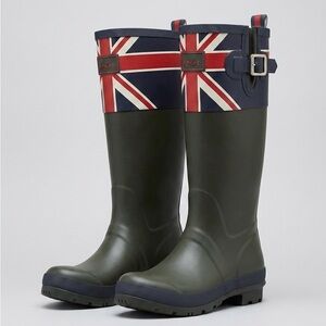 Joules British Flag Rain Boots